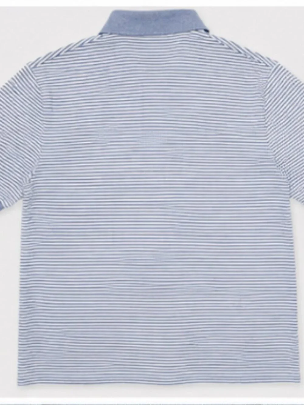 Vineyard Vines Boys Edgartown Polo Shirt Youth Large L 14 Blue White Stripe